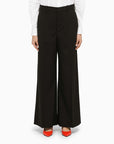 Marni Black wool palazzo trousers