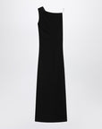 Max Mara Pianoforte Long black cady bustier dress