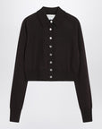 Sportmax Dark brown cardigan in wool