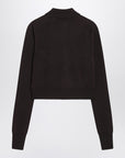 Sportmax Dark brown cardigan in wool