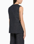AMIRI Blue cotton waistcoat