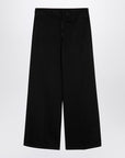 Palm Angels Black cotton wide trousers