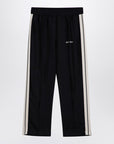 Palm Angels Anthracite grey linen sports trousers