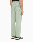 Palm Angels Regular mint green denim jeans