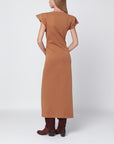 ISABEL MARANT Camel-coloured Nadela cotton dress