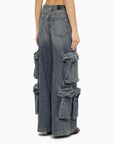 AMIRI Jeans baggy cargo in denim blue
