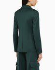 AMIRI Forest green double-breasted jacket in wool