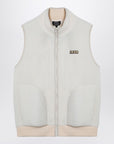 A.P.C. White fleece zipped waistcoat