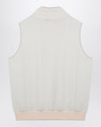 A.P.C. White fleece zipped waistcoat