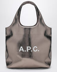 A.P.C. Ninon metallic silver tote bag