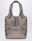 A.P.C. Small metallic silver Ninon tote bag