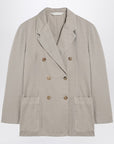 Palm Angels Beige double-breasted cotton jacket