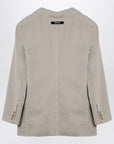 Palm Angels Beige double-breasted cotton jacket