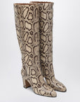 Paris Texas Lavinia boots in python-printed leather