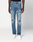 AMIRI Blue skinny jeans with rips