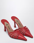 Paris Texas Red leather mule Nadia