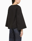 By Malene Birger Wide black blouse