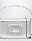 ROGER VIVIER Silver leather Micro Pilgrim bag