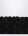 ROGER VIVIER Black Flower clutch bag Efflorescence