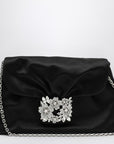 ROGER VIVIER Small Drapé bag in black satin