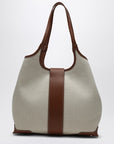 ROGER VIVIER Viv'' Choc Medium Shopping Bag natural coloured