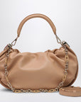 ROGER VIVIER Viv'' Choc Royal desert leather hobo bag