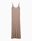 Max Mara Pianoforte Light yellow long dress with lurex in viscose