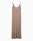 Max Mara Pianoforte Light yellow long dress with lurex in viscose
