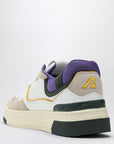 AUTRY Low CLC white/purple/dark green sneaker