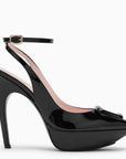 ROGER VIVIER High black patent leather sandal