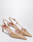 ROGER VIVIER Desert leather décolletés Slingback Viv'' Canard