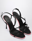ROGER VIVIER Black satin heeled sandals