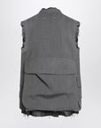 Maison Margiela Vest Work in Progress grey in wool