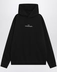 Maison Margiela Black hoodie with reversed logo