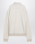 Maison Margiela Distressed-effect ecru sweatshirt