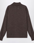 Maison Margiela Brown wool turtleneck sweater