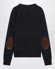 Maison Margiela Navy blue wool sweater