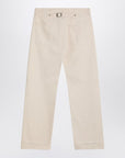 Maison Margiela Ecru cotton trousers