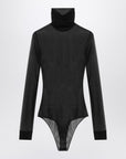 Maison Margiela Black semi-transparent turtleneck body