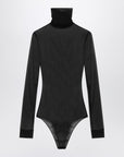 Maison Margiela Black semi-transparent turtleneck body