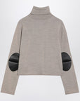 MM6 Maison Margiela Beige wool blend turtleneck sweater