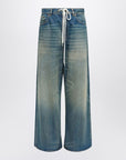 MM6 Maison Margiela Wide-leg washed blue jeans