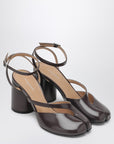 Maison Margiela Brown Tabi sandals in brushed leather