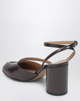 Maison Margiela Brown Tabi sandals in brushed leather