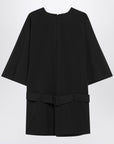 MM6 Maison Margiela Black wool-blend mini dress