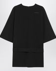 MM6 Maison Margiela Black wool-blend mini dress