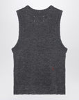 Maison Margiela Grey knitted sleeveless top
