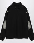 Maison Margiela Black wool half-zip sweater