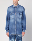 Dsquared2 Blue washed denim shirt