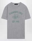 Dsquared2 Grey mélange T-shirt with logo print